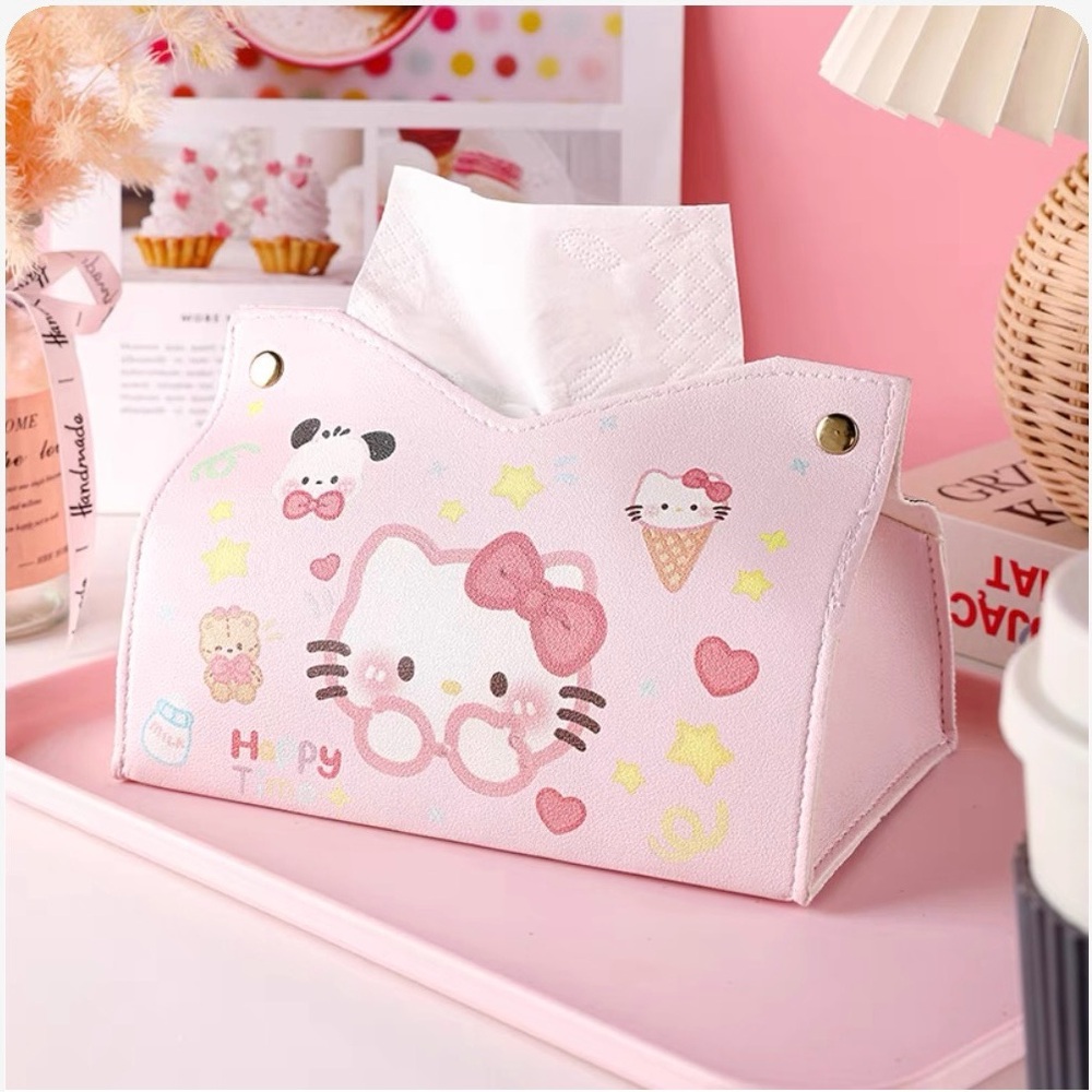 Hello Kitty Pink Tissue Holder